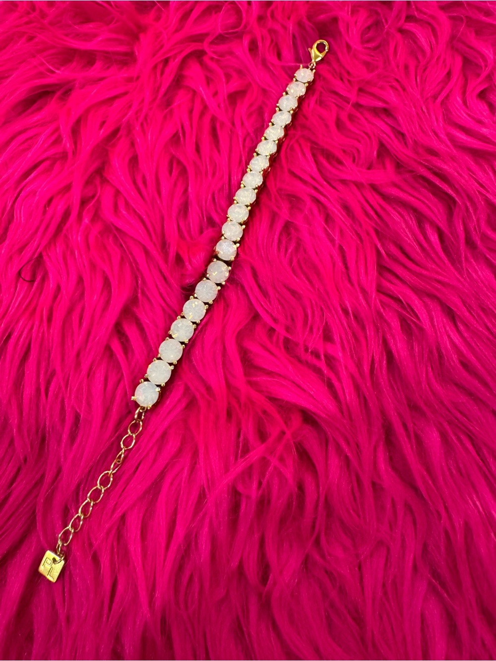 Park Lane Gold-Tone Bracelet with White Opal Stones